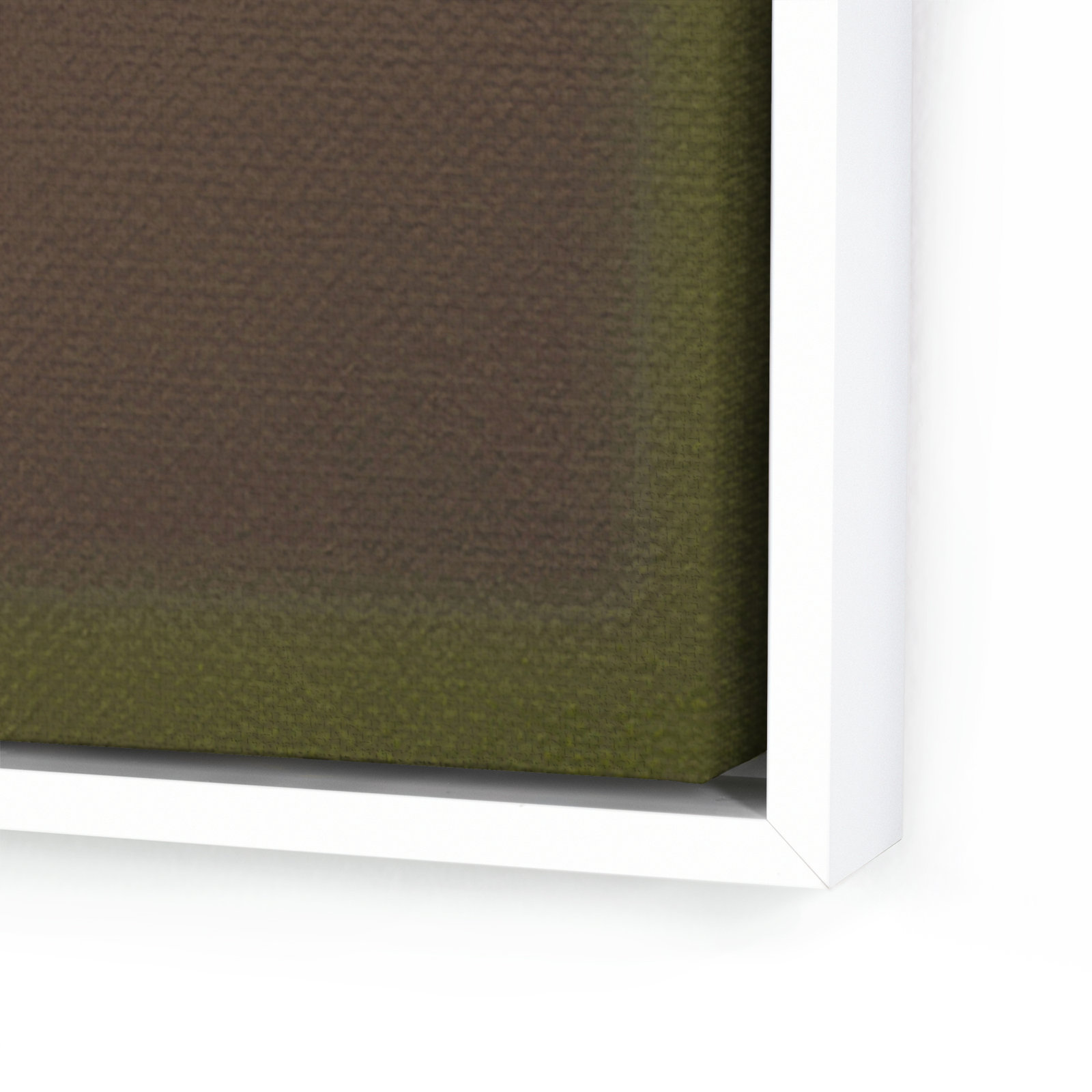 Composition Deep by Charles Stuart, 32" H x 24" W x 2" D, White/Neutral, Green
