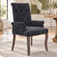 Chaise de salle à manger rembourrée en chenille Modern-123043501