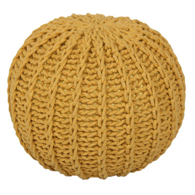 Cleeve 48Cm Wide Round Pouffe Ottoman