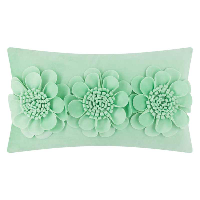  Housse de coussin rectangulaire intérieur / extérieur Sunflower, Vert menthe