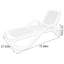 Chaise longue d'extérieur Rabbie