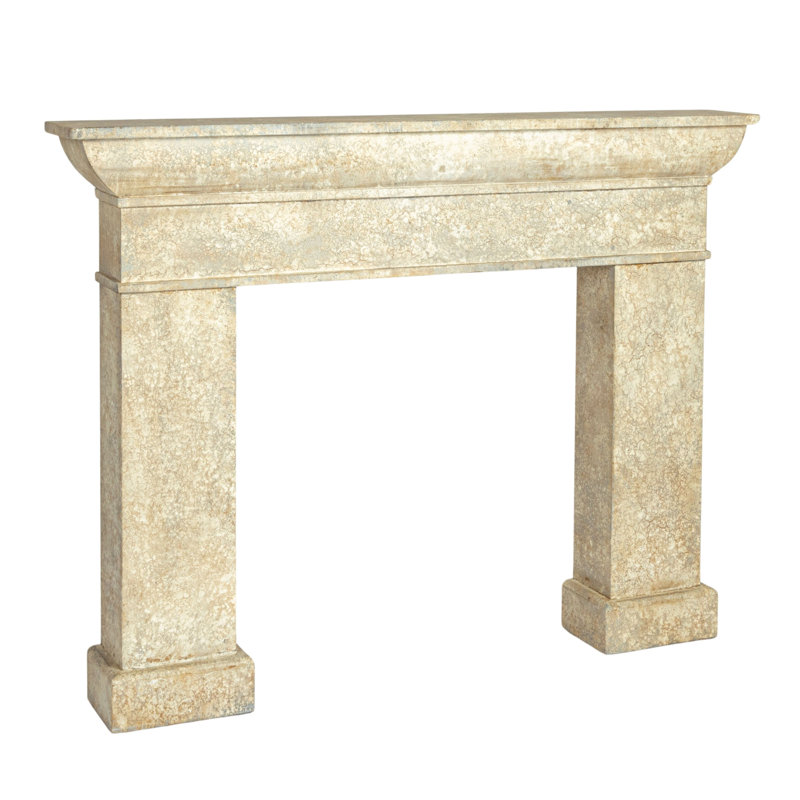 Monolith Decorative Fireplace Mantel, Antique