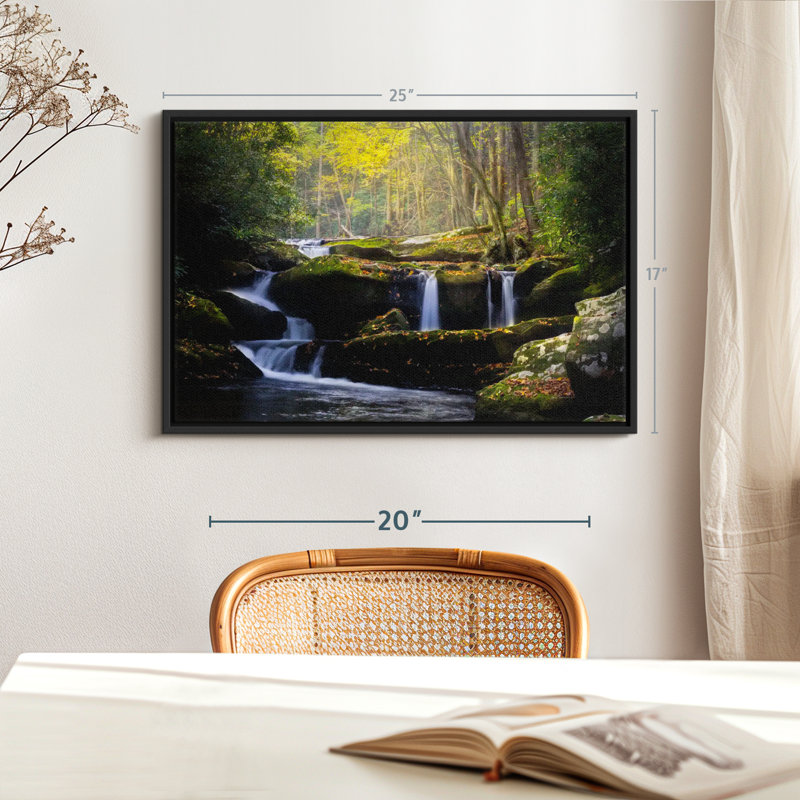 Impression sur toile Stream In The Smokies, H 25 po x l 17 po