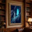 Art mural en toile voilier argenté-133478063