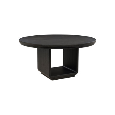60.15" W Contemporary Dining Table, Black