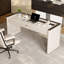 Bureau blanc rectangulaire en pierre-87798652-87798626