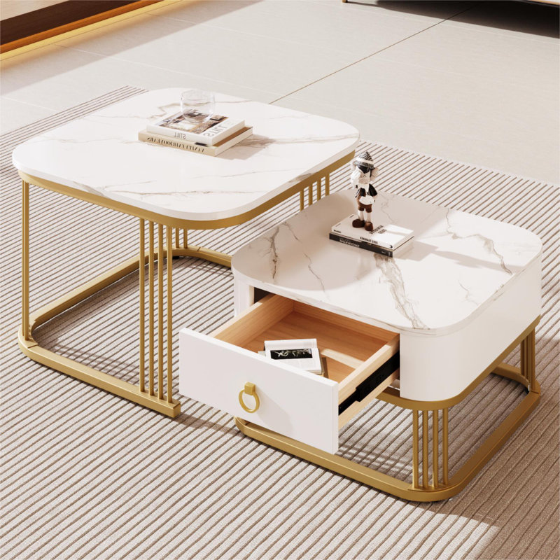 Anyrie Frame Coffee Table with Storage