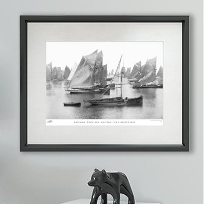 Brixham, Trawlers, Waiting For A Breeze 1889 - Single Picture Frame Print