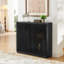 Buffet Mid-Century cannelé avec 2 trous-2145831899
