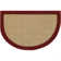 Tapis rouge et brun en sisal Amritha