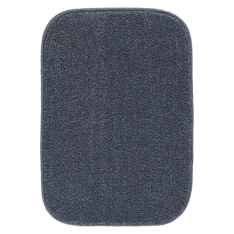 Tapis de bain lavable Gramercy 17 po x 24 po bleu ardoise, 24" L x 17" W