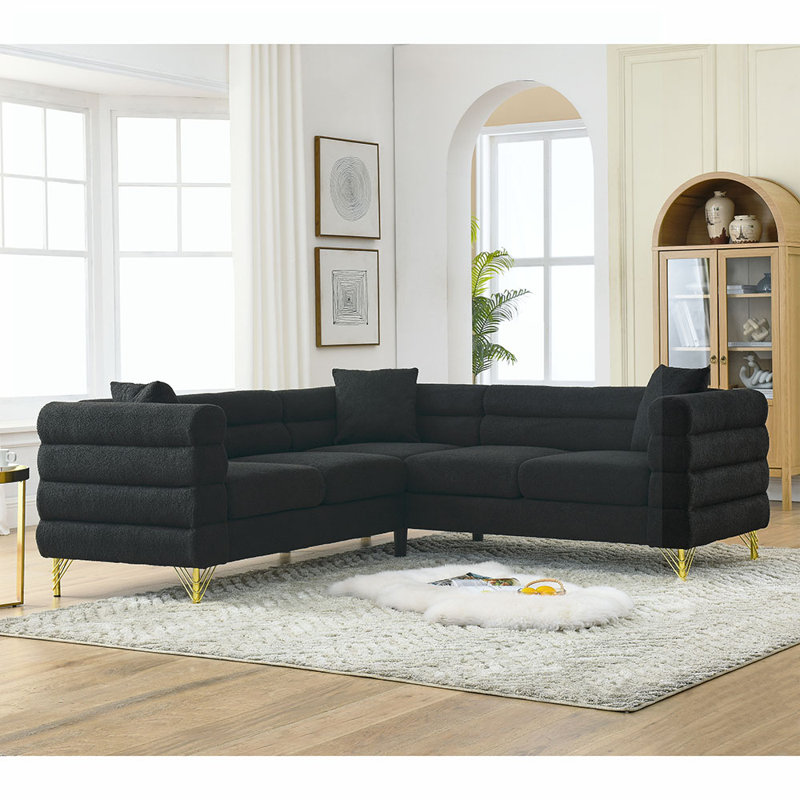 Modulaire rembourré, Noir