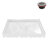 Streamline in. x 32 in. Alcove PP Shower Base in Glossy White With Center Drain, Drain Included