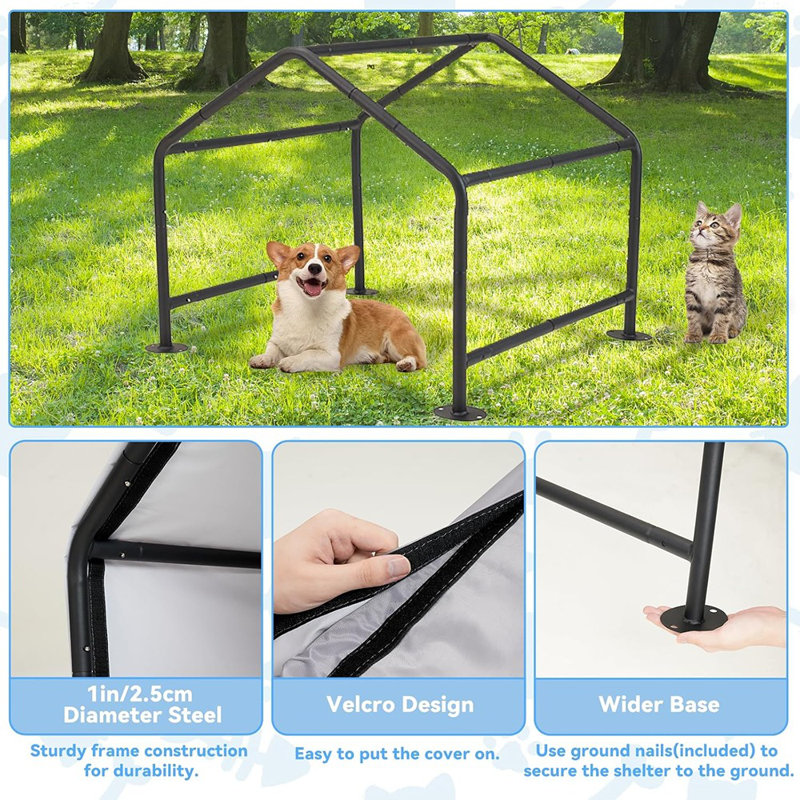 Tente d'extérieur avec abri pour chien pour petits chiens