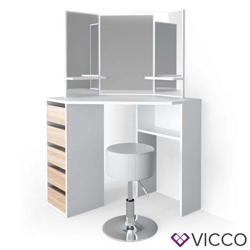 Russellville Dressing Table with Mirror