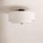 Flaire Linen Blend Semi Flush Mount-144613853-144613850