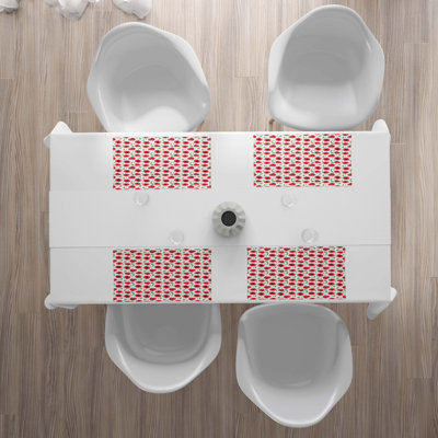 Polyester Floral Rectangle Placemat