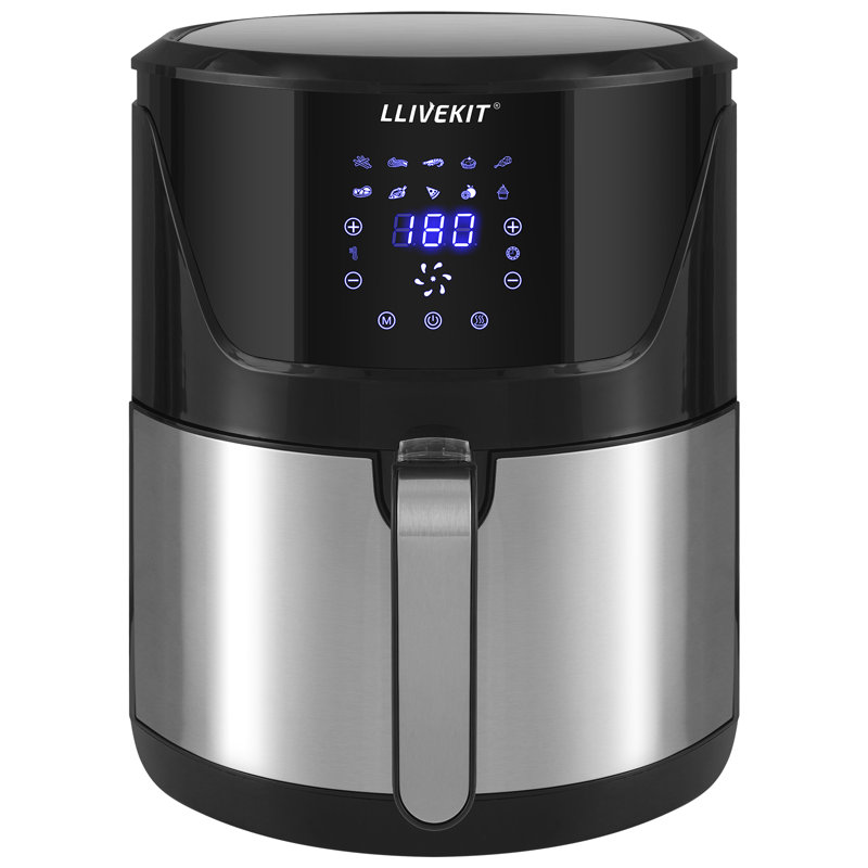 WOLTU 4L Air Fryer Oven, Black/Silver, 36.8cm H x 30.5cm W x 40.5cm D