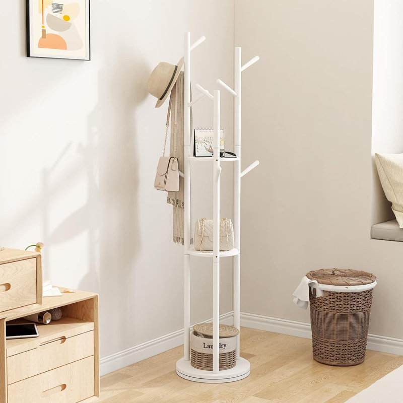 Jackob Freestanding Coat Stand, White