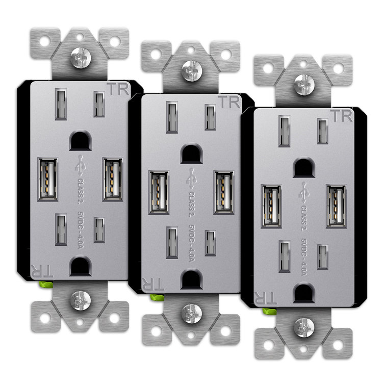 Kalide 15-Amp Standard Tamper Resistant Decorator Outlet