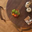 Table de salle à manger en bois massif brun noisette-2024921078