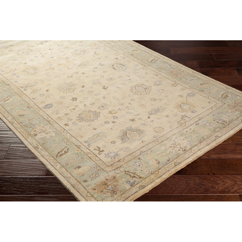 Daucourt Wool Oriental Area Rug, Rectangle 9' x 13'