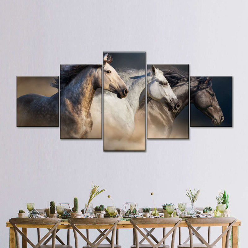 Magnifique impression d'art sur toile, H 24 po x l 55 po 