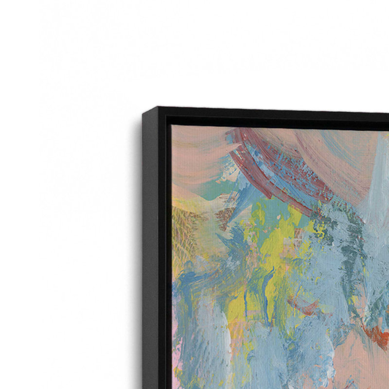 «Impressionist Floral Abstract II» par Ethan Harper, reproduction d'art, H 48 po x l 36 po, Noir