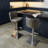 Tuller Swivel Upholstered Faux Leather Adjustable Height Counter Stool with Stainless Steel Frame