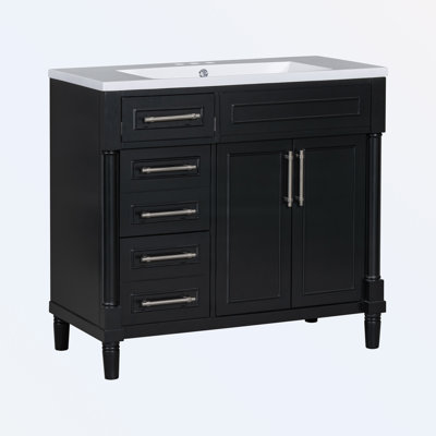 Armoire sur pieds autoportante avec tiroir coulissant