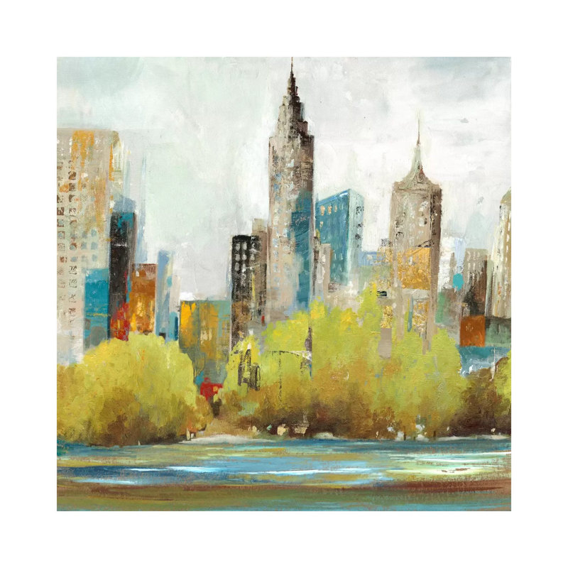 Hudson Ferry II by Allison Pearce - Wrapped Canvas Painting, 45.72cm H x 45.72cm W x 1.91cm D