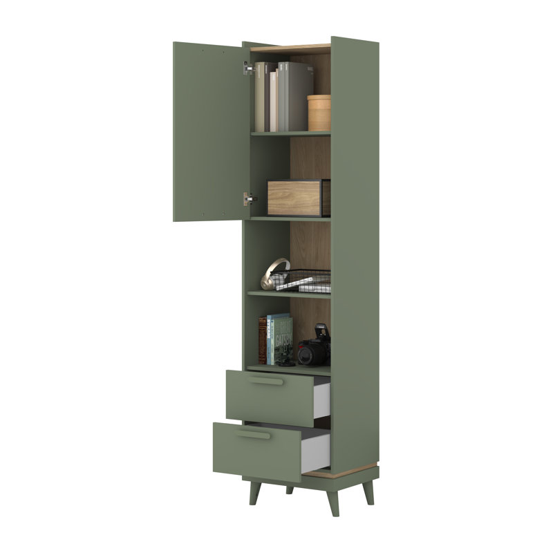 Holladay 50cm W 2 - Drawer Chest of Drawers, Green