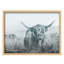 Highland Cow, debout parmi de hautes herbes, Illustration moderne, petit décor, œuvre d'art moderne-101376715-101376712