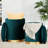 Nesting Pleated Featuring Gold Metal And Peacock Teal Velvet, Stylish Modern Appearance, Removable Lid, Two Ottomans, Indoor Use, 250 Lbs Each, 14 In Wide Deep Two With Base, Velvet Upholstery,-498136119