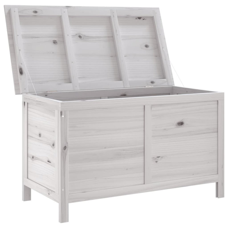 Marlow Home Co. Albatol 99cm W 0L Fir Solid Wood Deck Box, White