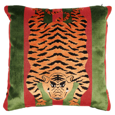 Jokhang Tiger Velvet Pillow