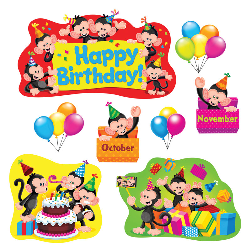 Ensemble de babillards Monkey Mischief Birthday