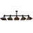 Rustic Lodge 5 - Light Black Pool Table Lights Pendant