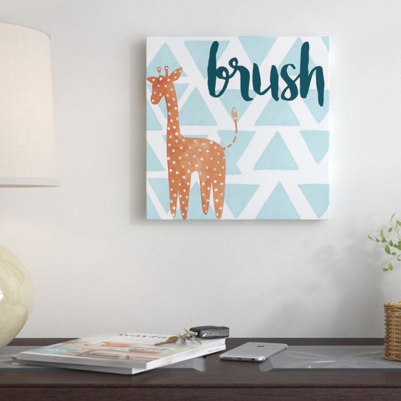 « jungle bain i », impression sur toile, H 18 po x l 18 po x P 1,5 po, Toile avec cadre noir, Pas de tapis