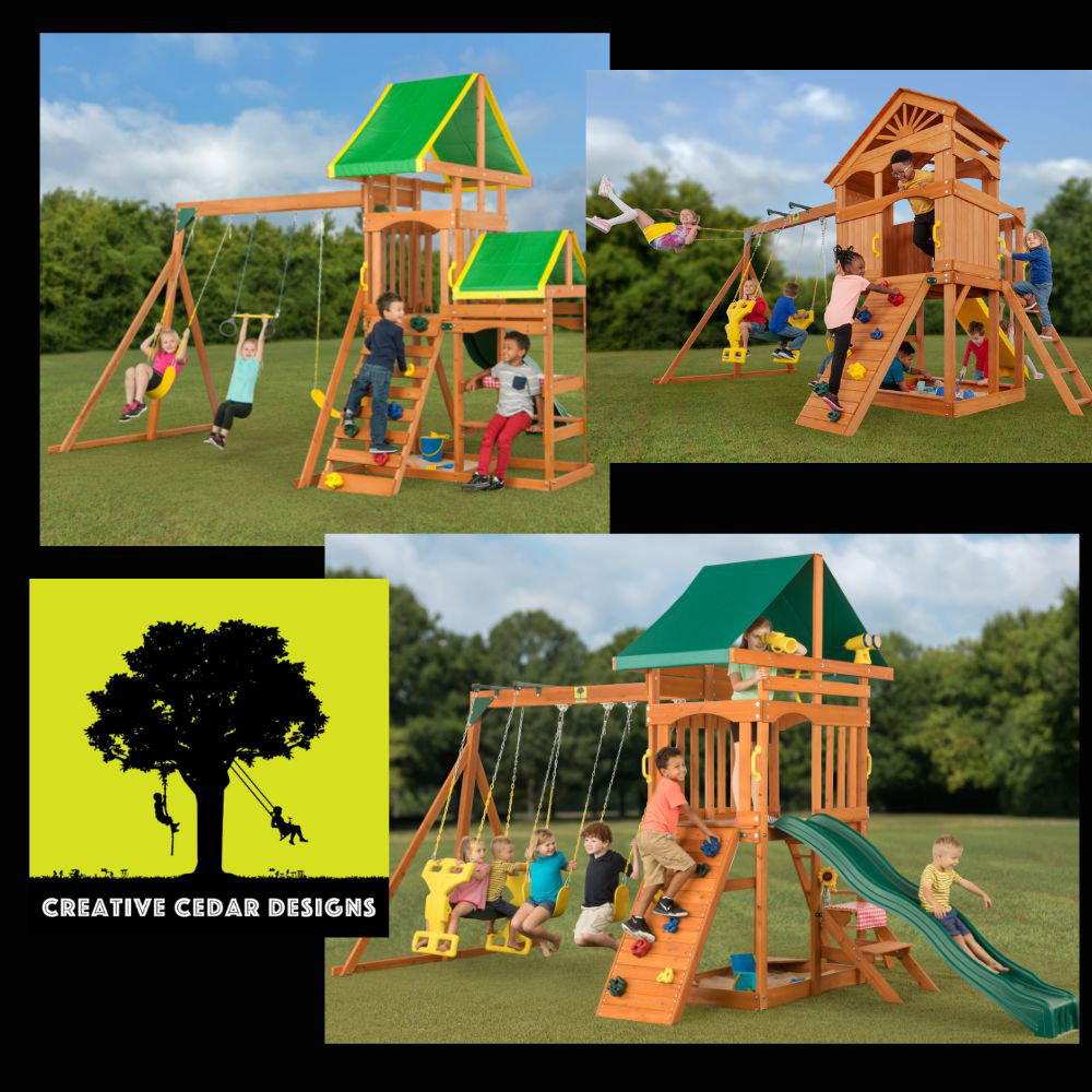 CreativeCedarDesigns Sky View Swing Set & Reviews Wayfair Canada