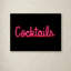« cocktails construct », art textuel sur toile tendue-21857119