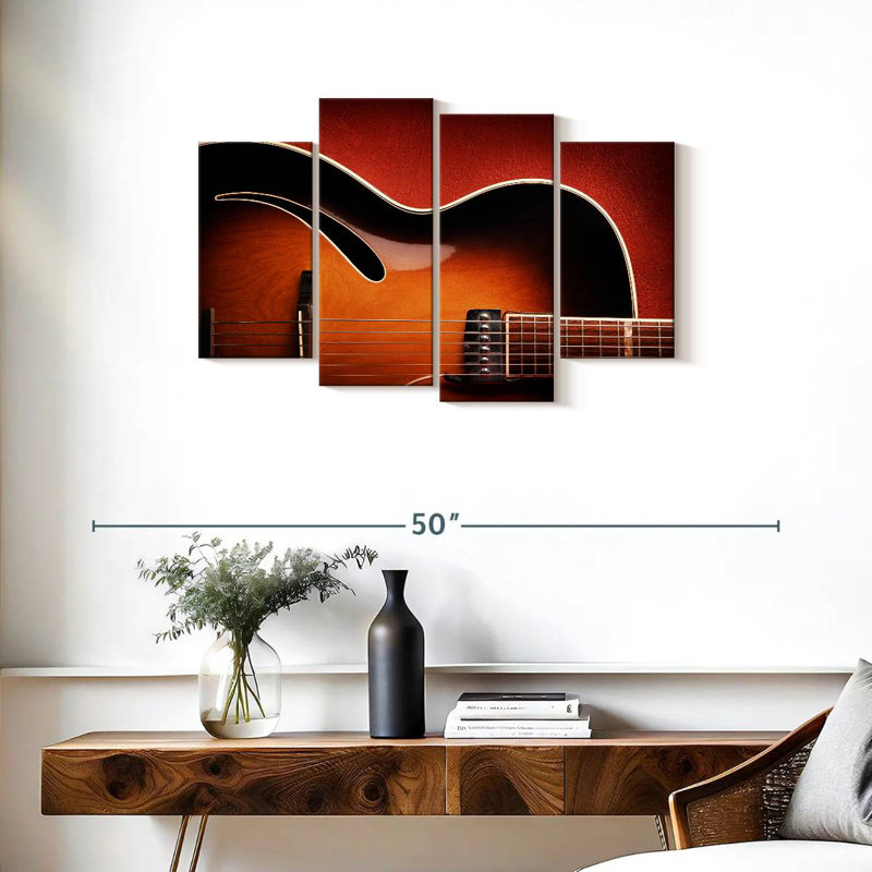 Abarca Shiny Guitar, 22" H x 36" W