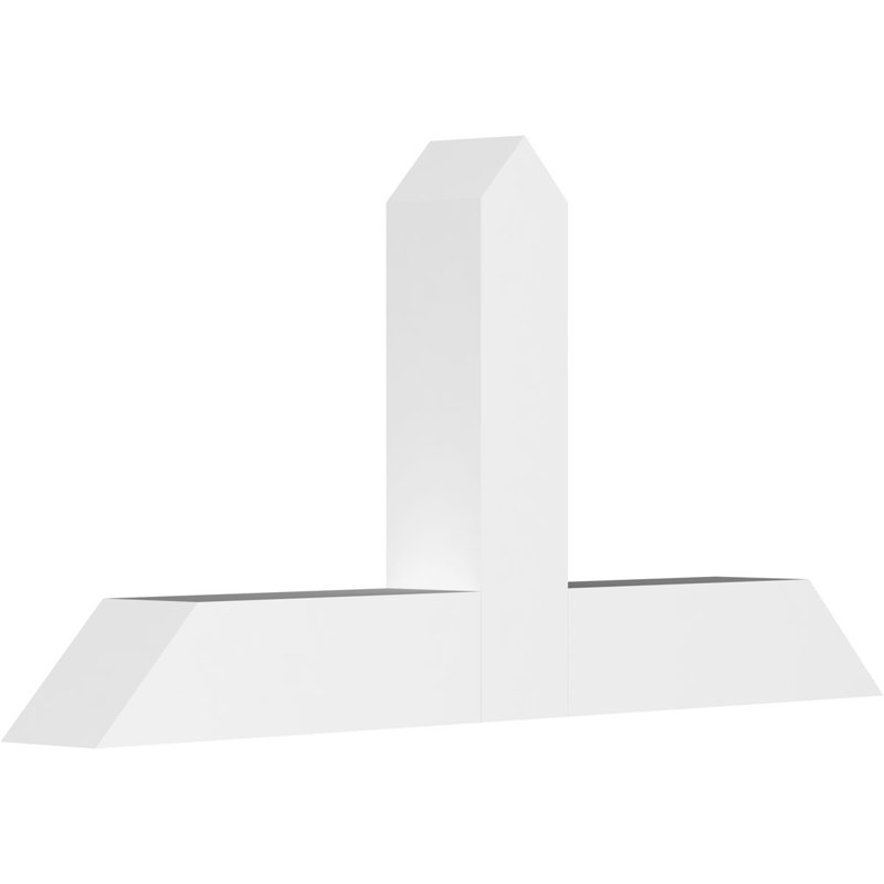Support à pignon en uréthane Portland Signature, brun clair apprêté, L 36 po x H 18 po, P 6 po x F 6 po