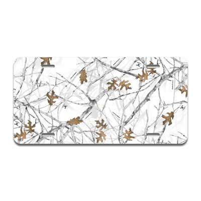 Conceal Snow Aluminum Plate Frame