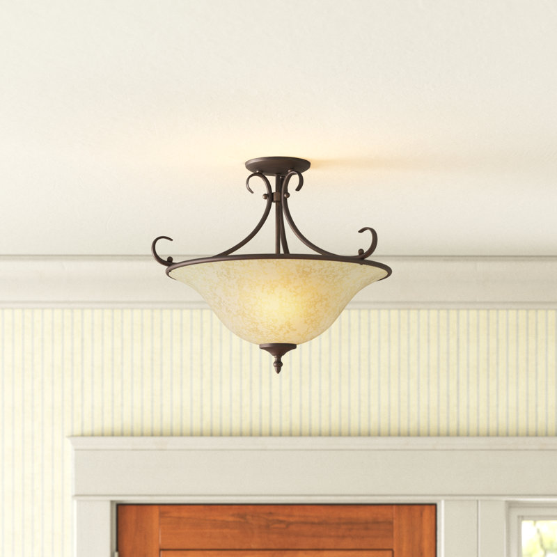 Plafonnier semi-encastré 3 lumières 18,5 po Karcher