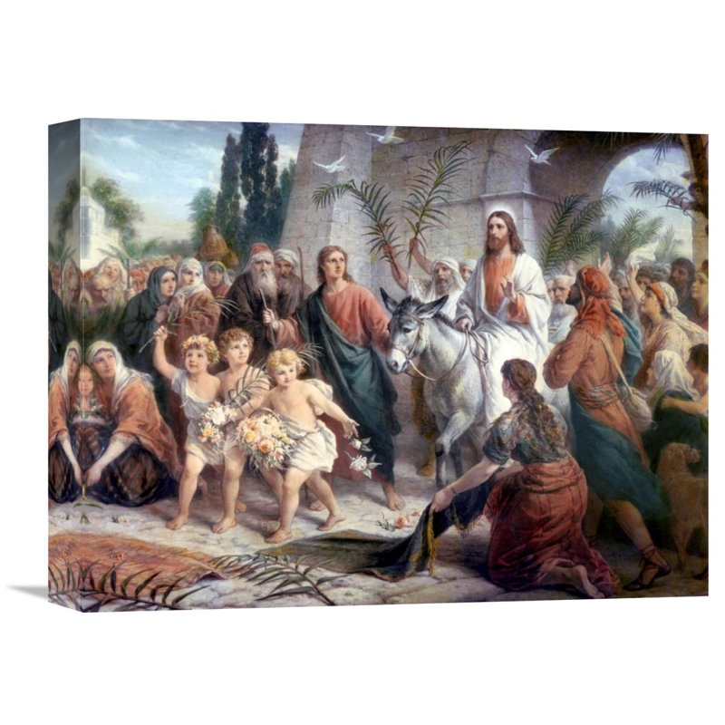 " Christ " by Bernhard Plockhorst, 16.96" H x 22" W x 1.5" D