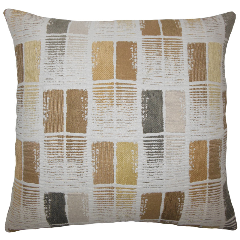 Adoette Geometric Reversible Throw Pillow