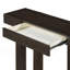 Console rustique minimaliste avec tiroir caché et prise de courant latérale-897451254