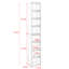 180cm H x 29.5cm W Standard Bookcase-1441340545