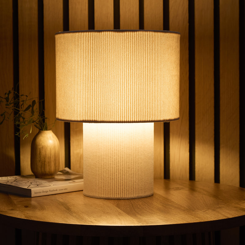 Table Lamp, Cream, Cream